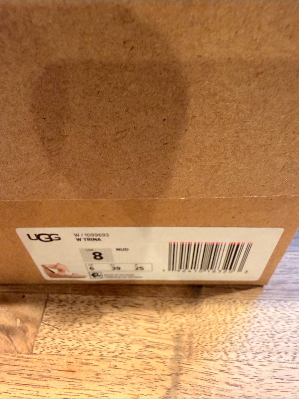 UGG Women's Neutral Tan Espadrille Wedge Sandals with Tie Ankle - Picture 2 of 6